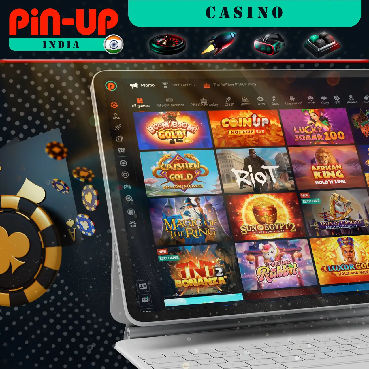 Thousands of Gambling Games on the Casino Side